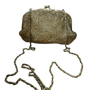 Gold Beaded Evening Bag vintage